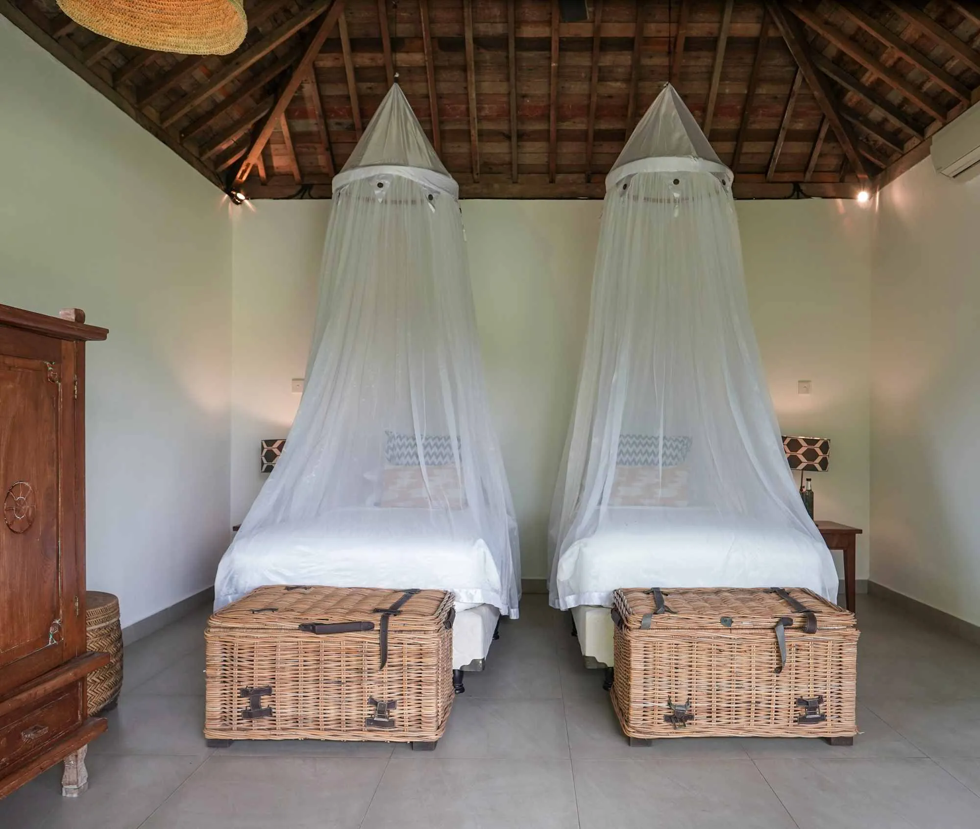 Double share room at Azadi Retreat Ubud Bali yoga teacher training