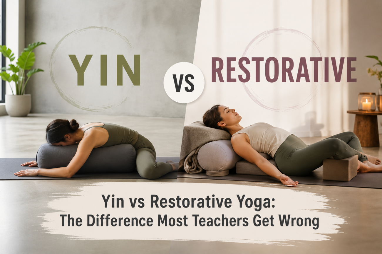 Yin vs Restorative Yoga: The Difference Most Teachers Get Wrong